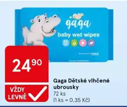 Tesco Gaga Dětské vlhčené ubrousky nabídka