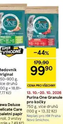 Tesco Purina One Granule pro kočky nabídka