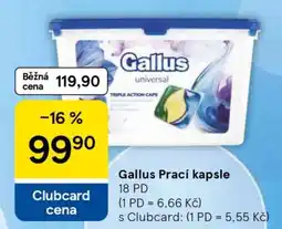 Tesco Gallus Prací kapsle nabídka