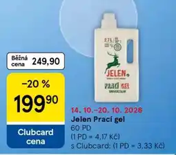Tesco Jelen prací gel nabídka