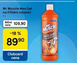 Tesco Mr Muscle Max gel na čištění odpadů nabídka