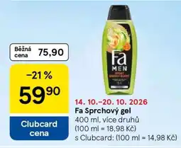 Tesco Fa sprchový gel nabídka