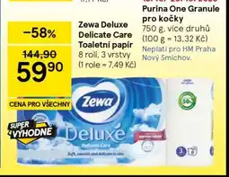 Tesco Zewa Deluxe Delicate Care Toaletní papír nabídka