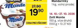 Tesco ZOTT Monte nabídka