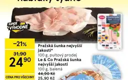 Tesco Pražská šunka nejvyšší jakosti nabídka