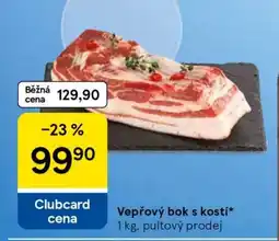 Tesco Vepřový bok s kostí nabídka