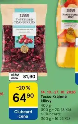 Tesco Tesco Krájené klikvy nabídka