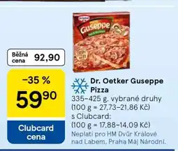 Tesco Dr. Oetker Guseppe Pizza nabídka