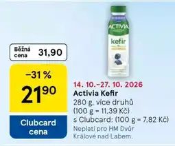 Tesco Activia Kefir nabídka