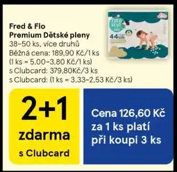 Tesco Fred & Flo Premium Dětské pleny nabídka