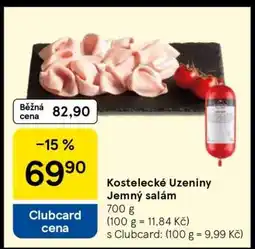 Tesco Kostelecké Uzeniny Jemný salám nabídka