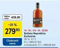 Tesco Božkov Republica Exclusive nabídka