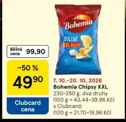 Tesco Bohemia Chipsy XXL nabídka