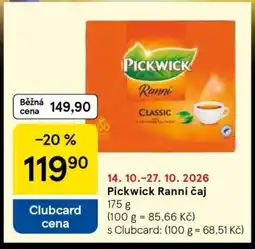 Tesco Pickwick Ranní čaj nabídka