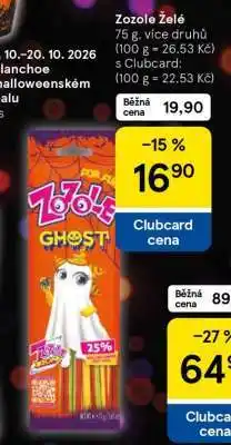 Tesco Zozole želé nabídka