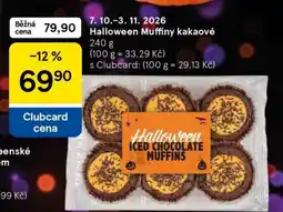 Tesco Halloween Muffiny kakaové nabídka