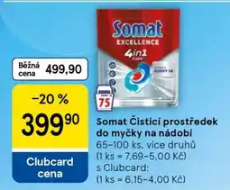 Tesco Somat Čisticí prostředek do myčky na nádobí nabídka