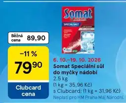 Tesco Somat Speciální sůl do myčky nádobí nabídka