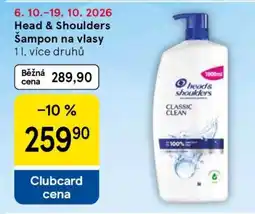 Tesco Head&Shoulders šampon na vlasy nabídka