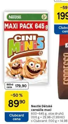 Tesco Nestlé Dětské cereálie Maxi nabídka