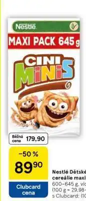 Tesco Nestlé Dětské cereálie maxi pack nabídka