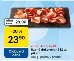 Tesco Uzená dekorovaná kýta pikant nabídka