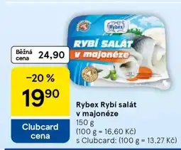 Tesco Rybex Rybí salát v majonéze nabídka