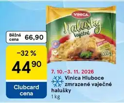 Tesco Vinica Hluboce zmrazené vaječné halušky nabídka