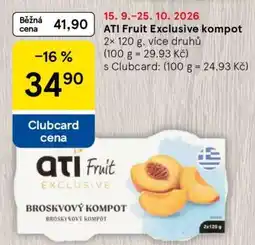 Tesco ATI Fruit Exclusive kompot nabídka