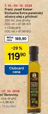Tesco Franz Josef Kaiser Exclusive Extra panenský olivový olej s příchutí nabídka