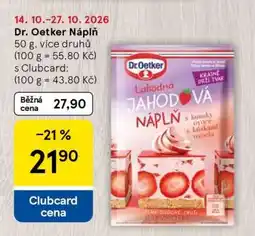 Tesco DR.OETKER Náplň nabídka