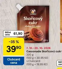 Tesco Cassonade Skořicový cukr nabídka