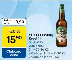 Tesco Velkopopovický Kozel 11 nabídka