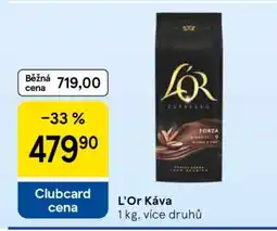 Tesco L'Or Káva nabídka