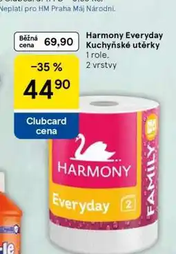 Tesco Harmony Everyday Kuchyňské utěrky nabídka