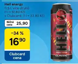 Tesco Hell Energy nabídka