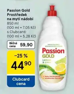 Tesco Passion Gold Prostředek na mytí nádobí nabídka
