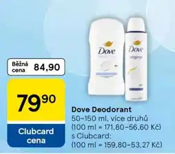 Tesco Dove Deodorant nabídka