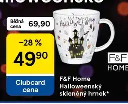Tesco F&F Home Halloweenský skleněný hrnek nabídka