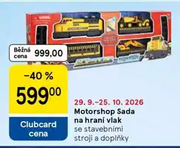 Tesco Motorshop Sada na hraní vlak nabídka