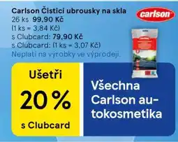 Tesco Carlson Čisticí ubrousky na skla nabídka