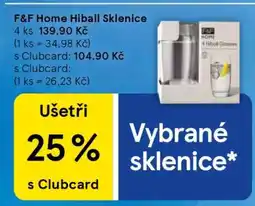 Tesco F&F Home Hiball Sklenice nabídka