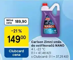Tesco Carlson Zimní směs do ostřikovačů NANO nabídka