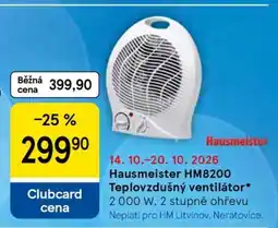 Tesco Hausmeister HM8200 Teplovzdušný ventilátor nabídka