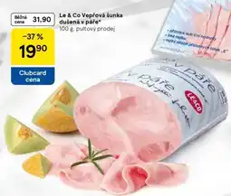 Tesco Le&Co Vepřová šunka dušená v páře nabídka