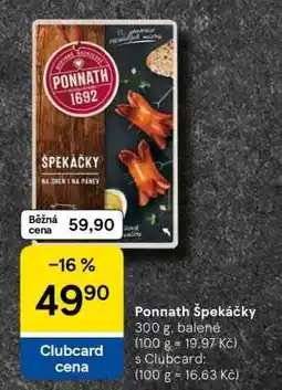 Tesco Ponnath Špekáčky nabídka