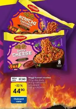 Tesco Maggi Korean noodles nabídka
