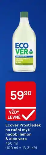 Tesco Ecover Prostředek na ruční mytí nádobí lemon & aloe vera nabídka