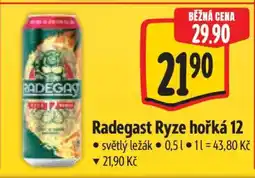 Albert Radegast Ryze Hořká 12 nabídka