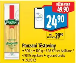 Albert Panzani Těstoviny nabídka